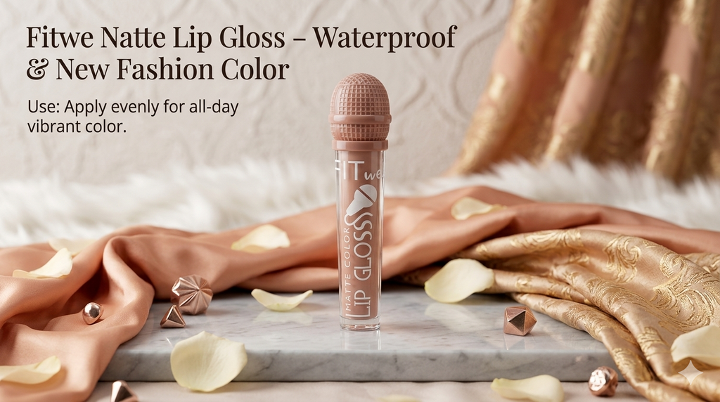 Fitwe Natte Lip Gloss – Waterproof &  New Fashion Color