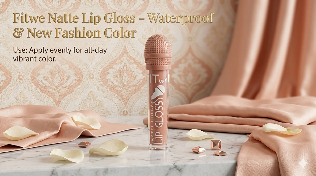 Fitwe Natte Lip Gloss – Waterproof &  New Fashion Color