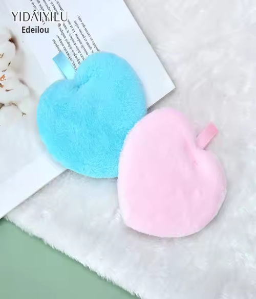 Heart-Shaped Facial Sponge – Soft, Reusable, & Lovingly Effective