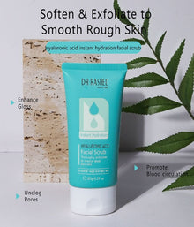 DR RASHEL Hyaluronic Acid Instant Hydrating & Moisturizing Facial Scrub Exfoliator