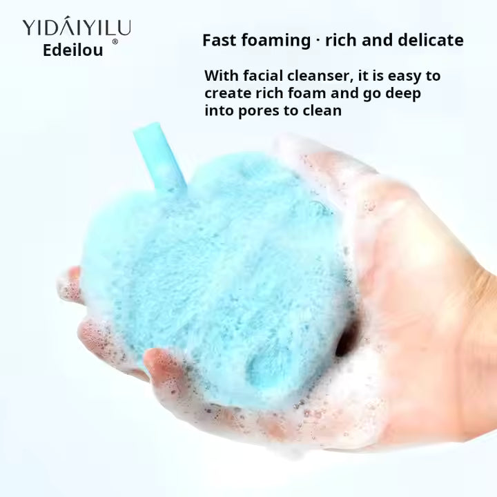 Heart-Shaped Facial Sponge – Soft, Reusable, & Lovingly Effective