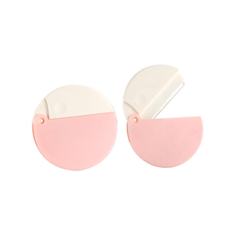 Round Compact Folding Eyebrow Razors Makeup Beauty Care Brow Care Trimmer Shaver