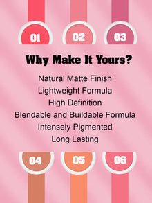 INCOLOR Long Lasting Matt Touch Blusher