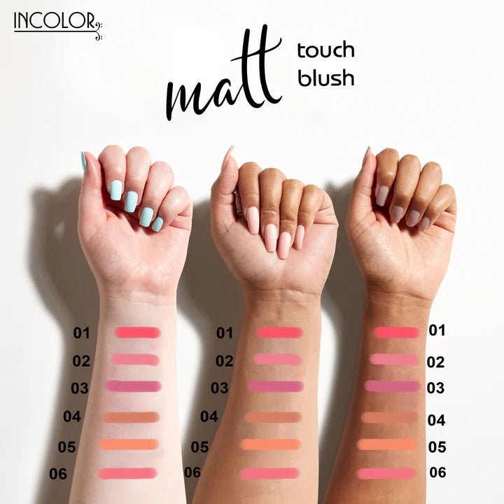 INCOLOR Long Lasting Matt Touch Blusher