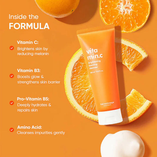 The Face Shop Vitamin C Brightening Korean Face Wash (150ml)