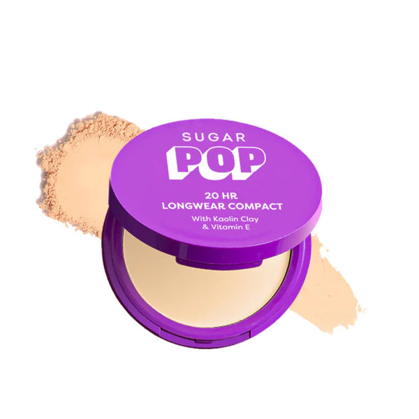 SUGAR POP 20 HR Longwear Compact with Kaolin Clay  &  Vitamin E