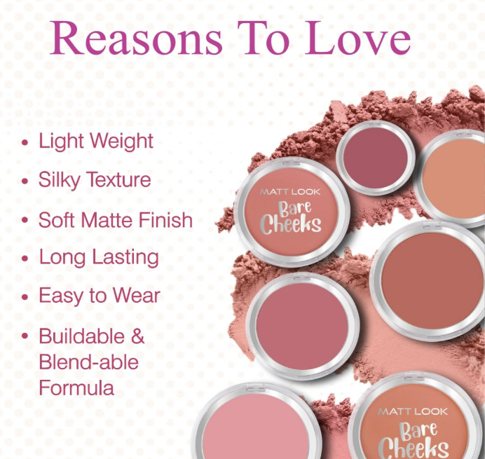 MATT LOOK Bare Cheeks Pigmented Blusher – 12g