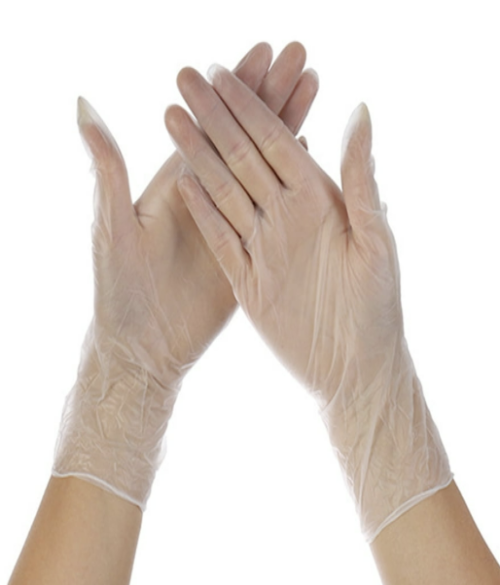 white transparent color surgical hand gloves