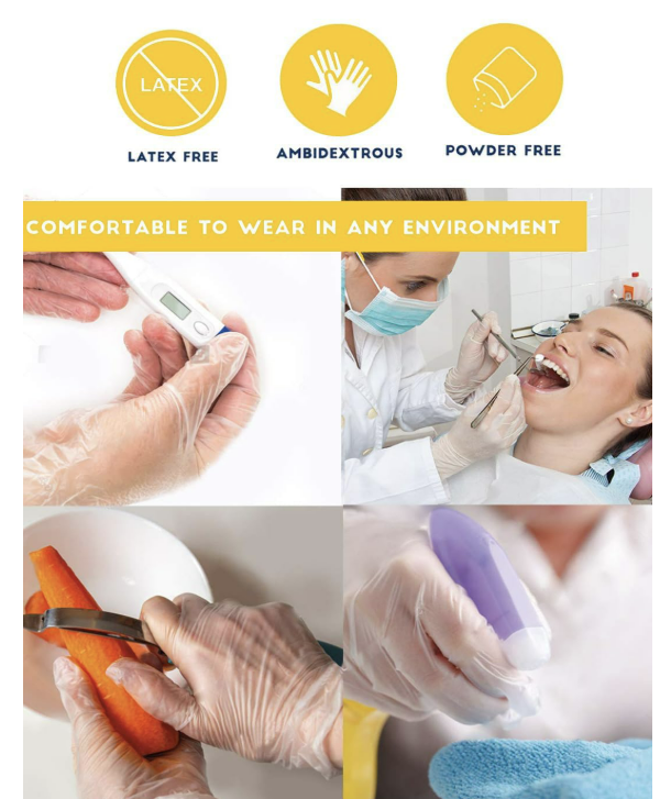 white transparent color surgical hand gloves