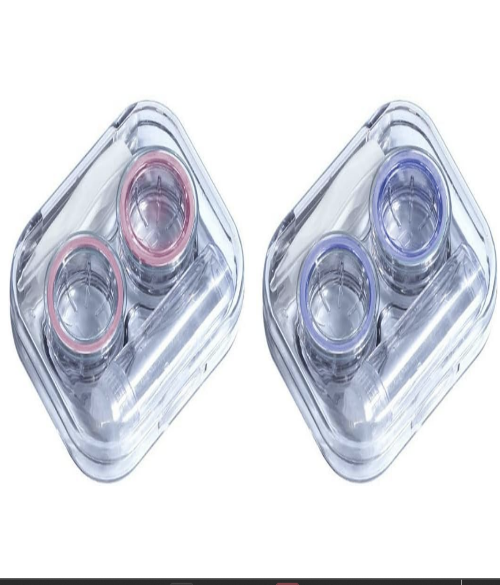 Contact Lens Plastic Container with Tweezers and Suction Cup