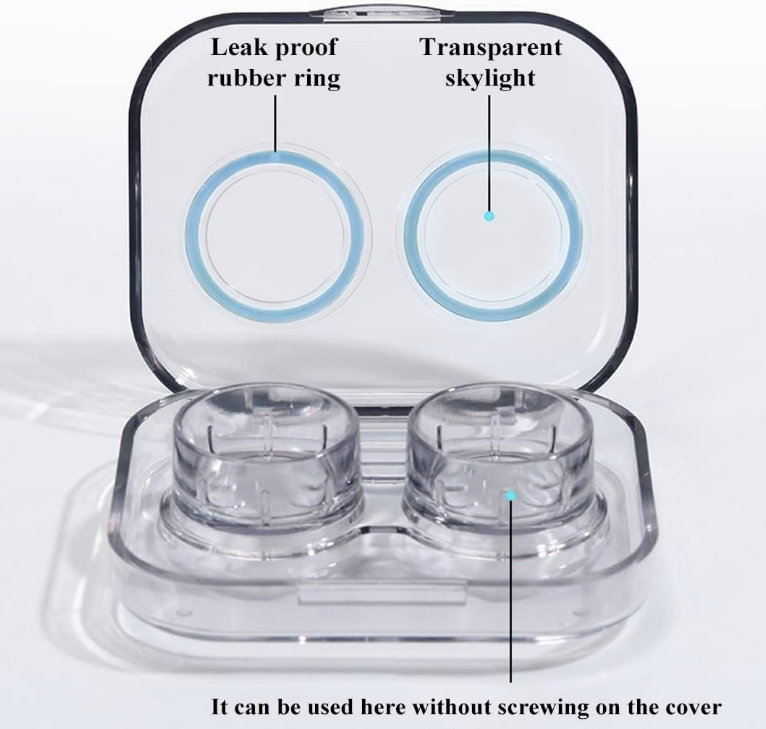 Contact Lens Plastic Container with Tweezers and Suction Cup