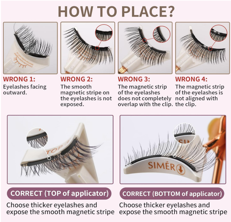 AIKEMAN Magnetic Eyelashes 4D Natural Look