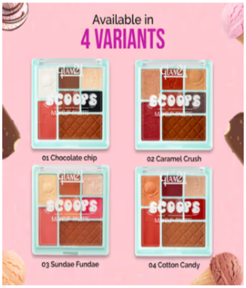 Glam21 Scoop Makeup Palette – Cotton Candy Edition
