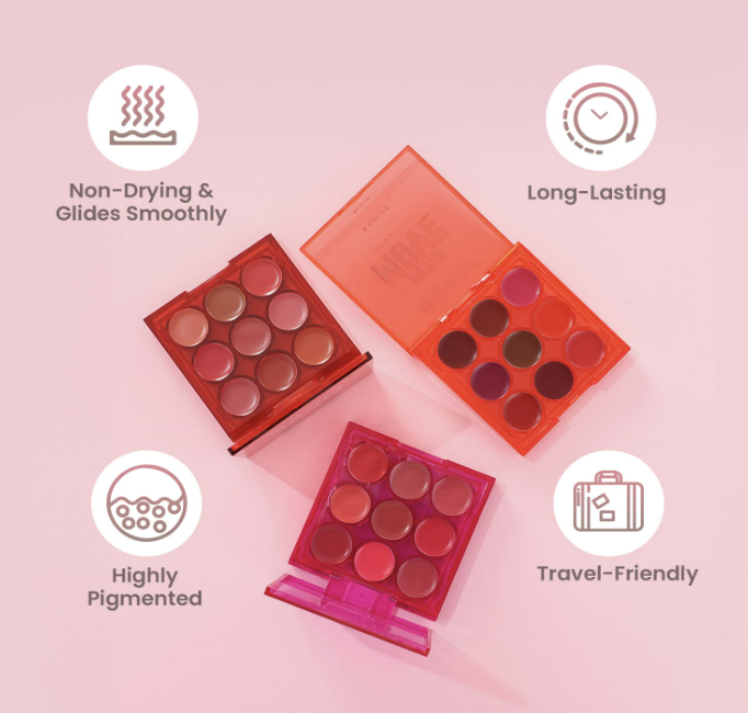 Swiss Beauty On the Move Pigmented Lip Palette