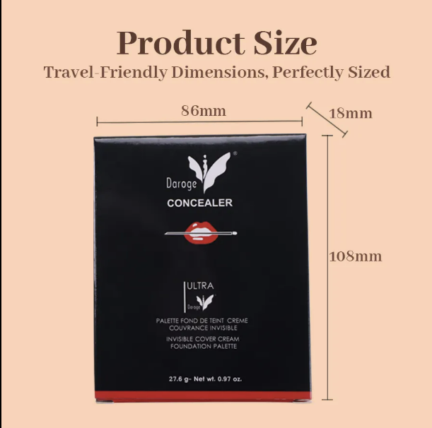 Daroge Corrector Makeup Foundation Vegan Concealer Palette