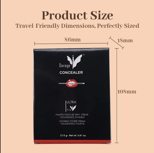 Daroge Corrector Makeup Foundation Vegan Concealer Palette