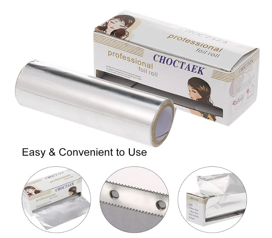 Aluminum Foil for Hair Perm Tint (SIZE: 12CM THICKNESS 0.025MM)