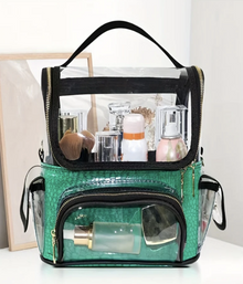 Clear Waterproof Makeup Artist Travel Case Cosmetic Bag