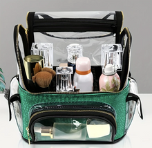 Clear Waterproof Makeup Artist Travel Case Cosmetic Bag