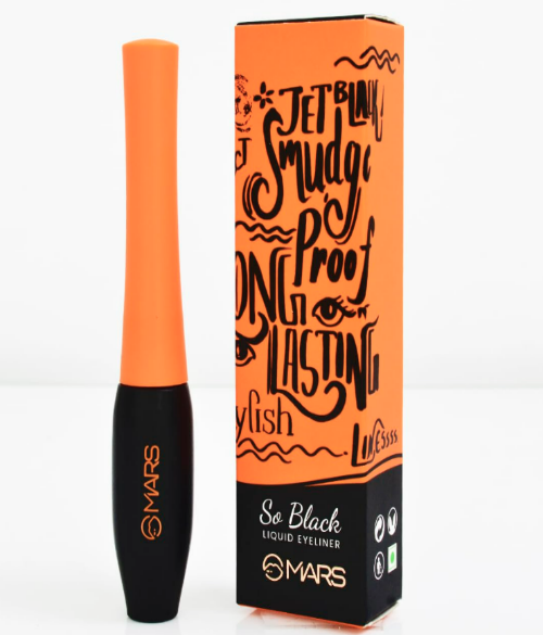 Mars Liquid Waterproof Eyeliner Jet Black 2 ml