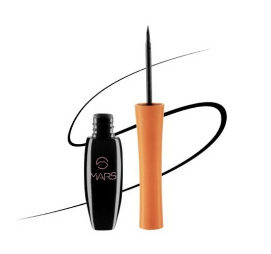 Mars Liquid Waterproof Eyeliner Jet Black 2 ml