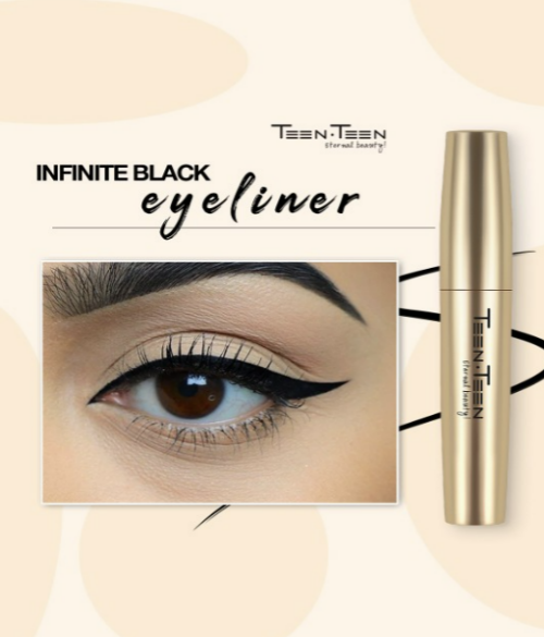 TEEN TEEN COSMETICS Platinum Infinite Waterproof & Non Transfer Black Eyeliner