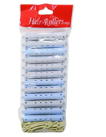 Professional Set of 12 Plastic Hair Rollers