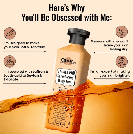 Ghar Magic Body Wash 250ml - The beauty cart
