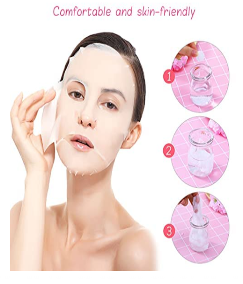 Facial DIY Mask - Face Calming Spa Mask for Face  Pack of 57 PCS