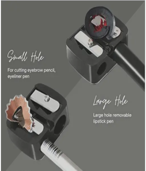 Makeup Kajal, Eyeliner & Eyebrow Pencil Dual Sharpener& Beauty Essential