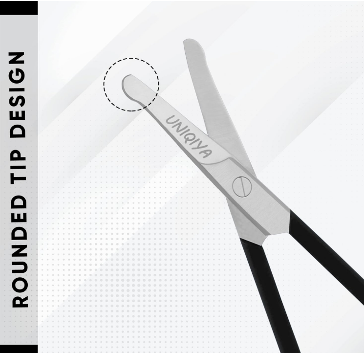HAIRLINE Rounded Tip Small Scissors for Nose Hair