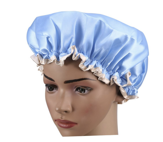1pc Double Layer Shower Cap for Spa and Makeup