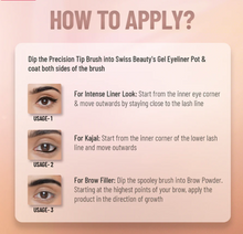 SWISS BEAUTY EYEBROW & GEL EYELINER 2IN1