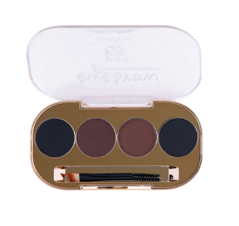 Cameleon 4 Color Eyebrow Powder with Brush