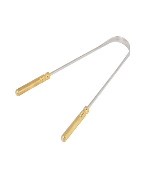 Tongue Cleaner featuring a sturdy Brass Handle