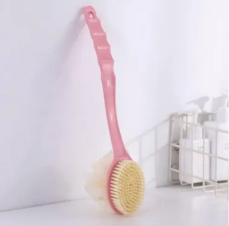 Body Bath Shower Back Brush – Spa Scrubber with Long Handle