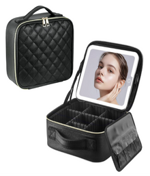 Travel Makeup Cosmetic Bag Lighted Bag With Mirror