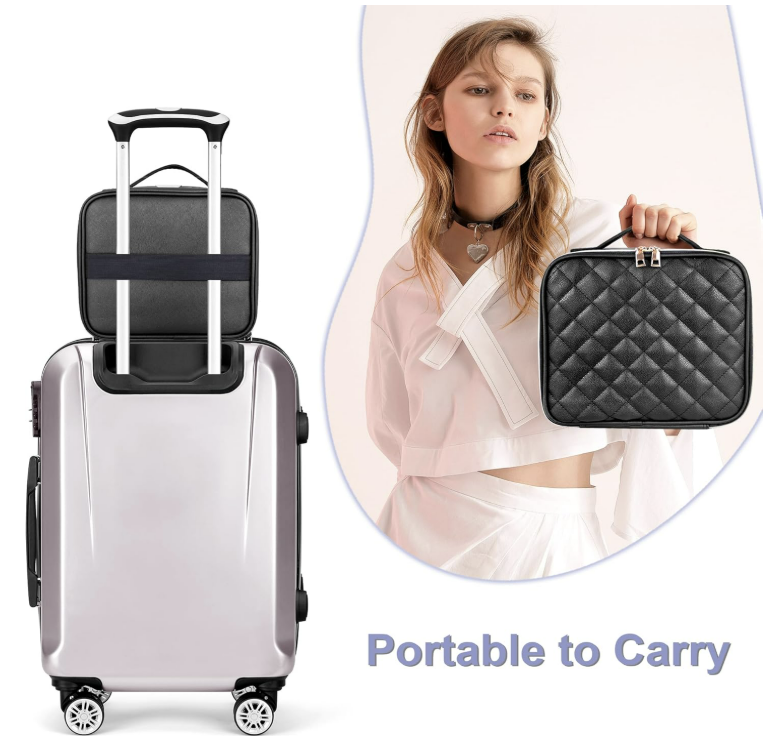 Travel Makeup Cosmetic Bag Lighted Bag With Mirror