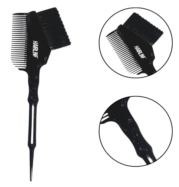 2 In 1 Hair dye brush hair combo  (Black)