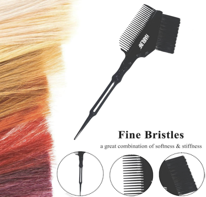2 In 1 Hair dye brush hair combo  (Black)