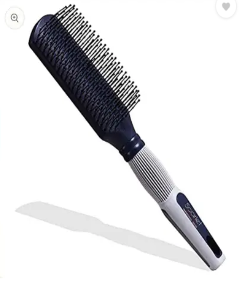 Professional Scarlet Grey & Blue Paddle Brush