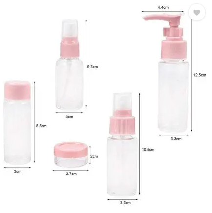 50 ml Plastic Spray Bottle (Pack of 7, Pink)