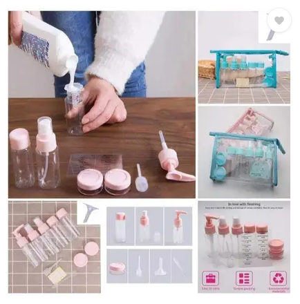 50 ml Plastic Spray Bottle (Pack of 7, Pink)
