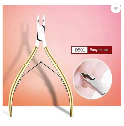 CUTICLE CUTTER PEDICURE FOR NAILS STAINLESS STEEL GOLDEN COATING