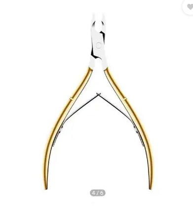 CUTICLE CUTTER PEDICURE FOR NAILS STAINLESS STEEL GOLDEN COATING