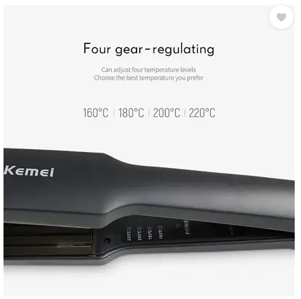 Kemei Hair Crimper KM-332 Electric Hair Straightener Styler