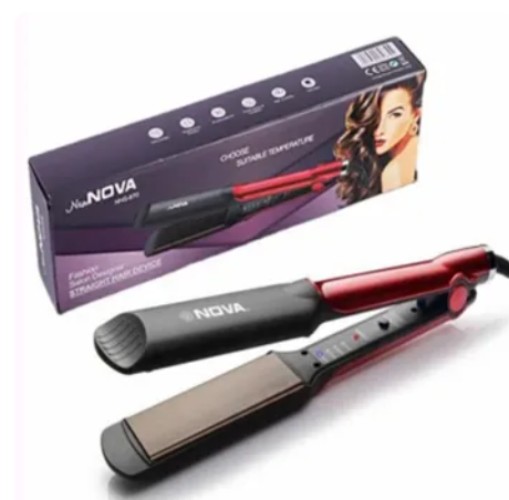 Professional Elegant Aluminum Ceramic Plate Hair Straightener NHS-870
