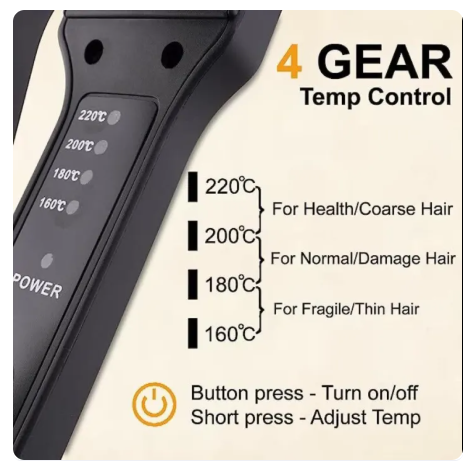 Professional Elegant Aluminum Ceramic Plate Hair Straightener NHS-870