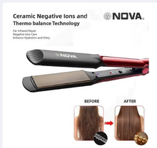 Professional Elegant Aluminum Ceramic Plate Hair Straightener NHS-870