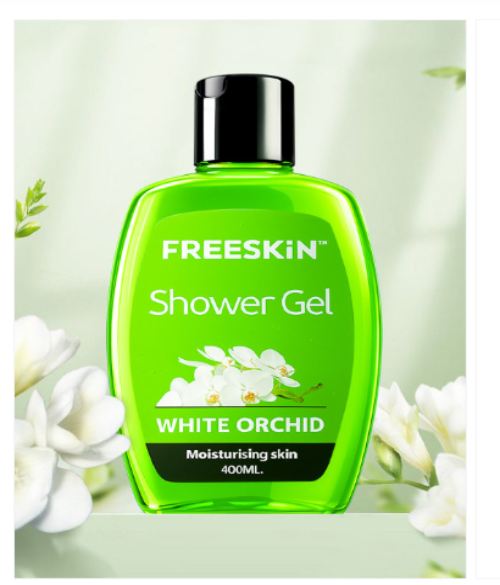 FREESKIN SHOWER GEL WHITE ORCHID MOISTURISING SKIN 400ML